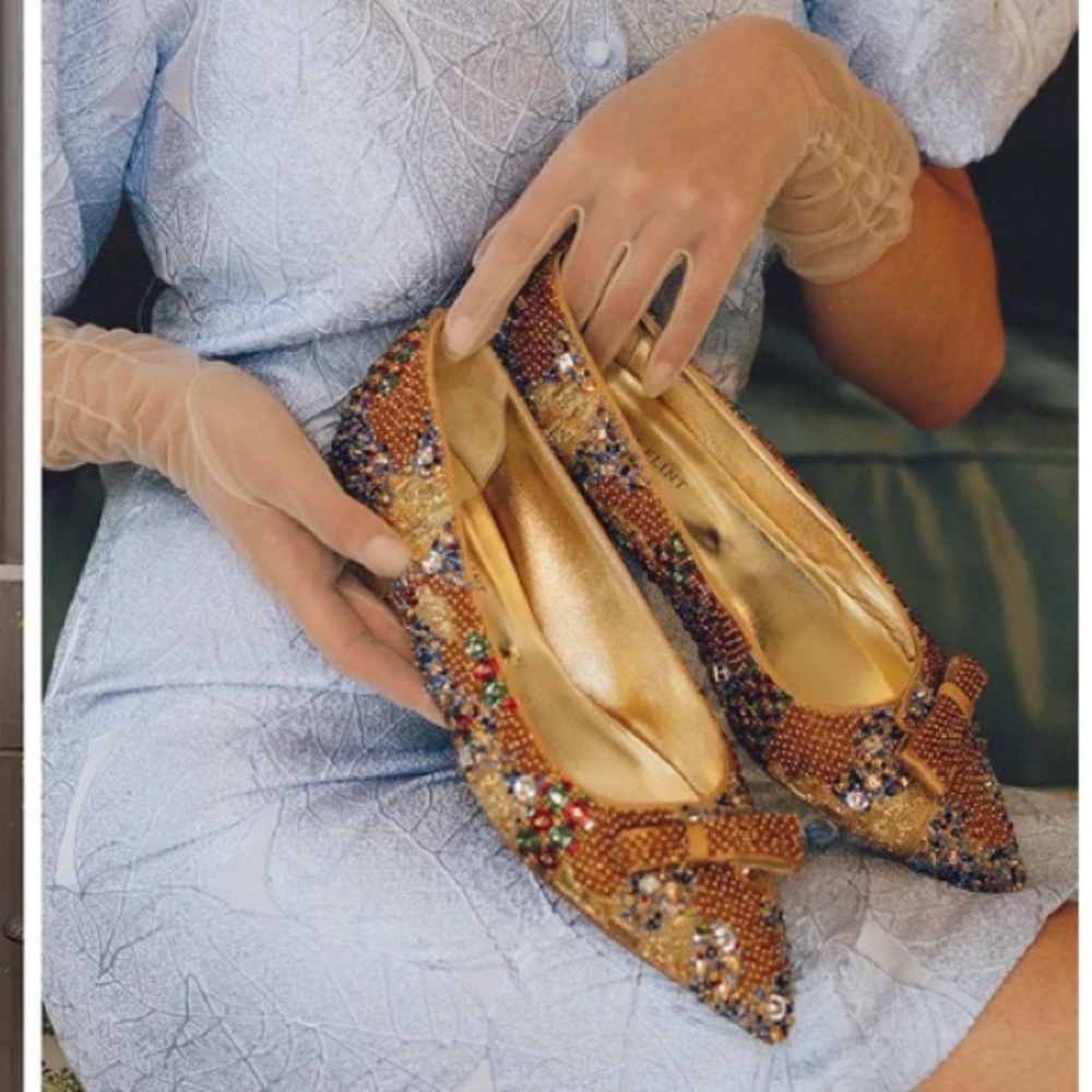 ****SOLD*** Sarah Flint The Woman in Gold Limited Edition Natalie Flats - Picture 3 of 16
